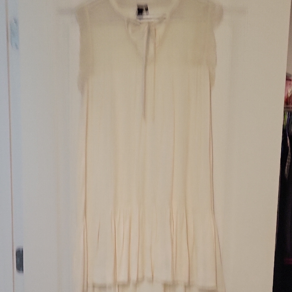 Cream Sleeveless Dress